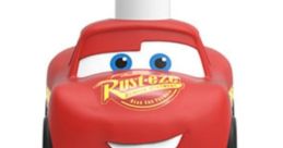 Lightning McQueen Good2grow bottle topper, featuring vibrant design and fun character for kids' hydration.