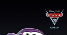 Holley Shiftwell, the vibrant purple character from Disney Pixar's Cars 2, showcases her charming personality and style.