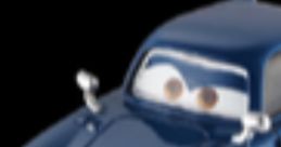 Blue character from Tomber in Cars 2: The Video Game, showcasing distinctive features and playful expression.