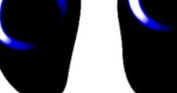 Billy's face design featuring bold black and blue colors, exhibiting a playful and expressive smile.