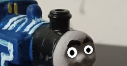 Jacob as Jacob Grant from Bruno & Friends, featuring a colorful toy train with a playful expression. Ideal for fans!