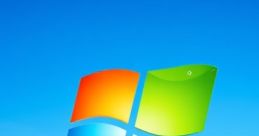 Iconic Windows logo against a vibrant blue sky and green landscape, evoking nostalgia for classic computer memes.