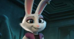 Cassidy from StarDog and TurboCat poses confidently in stylish attire, showcasing her unique rabbit character design.