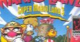 Cover art for Super Mario Land 3 featuring Wario, showcasing Rice Beach Course theme elements and vibrant characters.