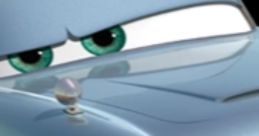Finn McMissile, the sleek blue spy car from Cars, exudes confidence with his focused gaze and stylish design.