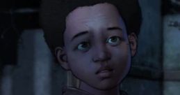 Willy from "The Walking Dead: Final Season," showing a worried expression in tattered clothing, highlighting his resilience.