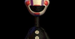The Puppet from Five Nights at Freddy's, featuring a striped design and an expressive, smiling face.