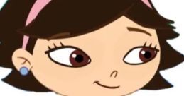 Carla from Curious George, wearing a purple dress and red shoes, showcases her playful and charming personality.