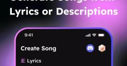 Colorful sound wave bars representing music dynamics in the Ultimate AI Song Generator [BETA] interface.