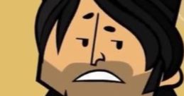 Chris McLean from Total Drama expressing his trademark smirk, showcasing his playful and competitive personality.