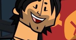Chris McLean wields a hammer and smiles, showcasing his playful personality from Total Drama Ai.