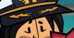 Chris McLean from Total Drama smiling, wearing a captain's hat, ready to announce the next challenge in the 2007 TV show.