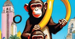A Monkey Driving A Cool Car