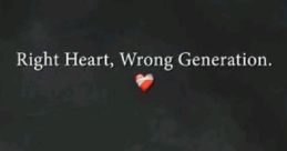 Boy standing with text 'Right Heart, Wrong Generation,' reflecting on emotional themes relevant to BT 11.