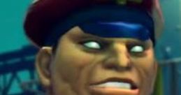 M. Bison from Street Fighter 4, showcasing his iconic menacing expression and military attire.