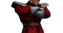 M. Bison from Street Fighter V, showcasing his iconic red robe and menacing stance, ready for battle.