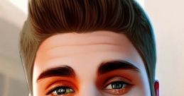 Stylish young singer with expressive eyes and modern hairstyle, embodying the essence of contemporary music culture.