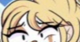 Suika Kuin character with a playful expression, holding a drink and surrounded by a lively cartoon background.
