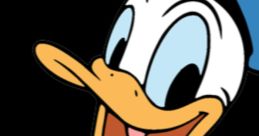 Cheerful Donald Duck (Ducc) character wearing a blue outfit and red bow tie, exuding playful energy and charm.