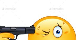 Frustrated emoji with a gun to its head, representing intense emotions and dark humor related to "U aint 2.