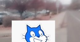 Scratch Blue Cat