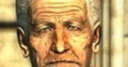 Allistair Tenpenny from Fallout 3, depicted with gray hair and a red suit, embodies the game's unique post-apocalyptic style.