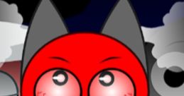 Red cartoon character with exaggerated features, expressing shock and fear, reminiscent of the Morgentau Scream girl effect.