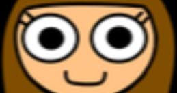 Cartoon character with brown hair and large eyes, wearing a white top and blue pants, representing Eke Vasquez.