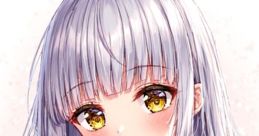 Cute anime character with long silver hair and golden eyes, showcasing Naoko Iro's distinct artistic style.