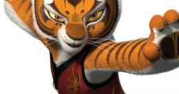 Maestra Tigresa poses in a fighting stance, showcasing her strength and agility from Kung Fu Panda series.