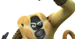 Maestro Mono from Kung Fu Panda striking a dynamic kung fu pose, showcasing agility and strength in animation.