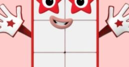 Cheerful character representing Nb Ten Dad, with a red border, smiling face, and star accents, engagingly promoting counting.