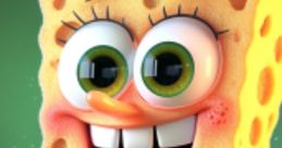 Cheerful SpongeBob SquarePants character with big eyes and a wide smile, embodying fun and adventure in Bikini Bottom.