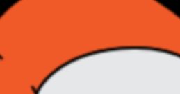 Cartoon character with a bright orange hat and a friendly smile, representing playfulness and creativity.