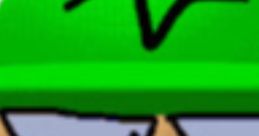 Animated character with a green hat displaying a mischievous expression, inspired by Bambi voicelines. Fun and quirky vibe.