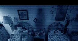 Scene from Paranormal Activity 3 (2011) showing two children sleeping, hinting at the origins of supernatural events.