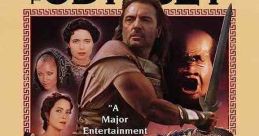The Odyssey (1997) movie poster featuring epic characters, battles, and mythical creatures from the classic tale.