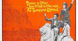 Promotional poster for "A Thousand Clowns" (1965) featuring Jason Robards and Barbara Harris in a vibrant design.
