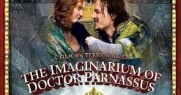 The Imaginarium of Doctor Parnassus" poster featuring a vivid fantasy world, with stars like Heath Ledger and Johnny Depp.