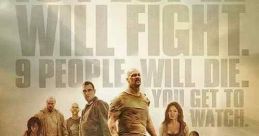 Promotional poster for The Condemned (2007), featuring fighters and the tagline highlighting survival and violence.