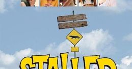 Stalled (2013) movie poster featuring a blue van, characters' faces, and a crocodile in a quirky comedy scene.