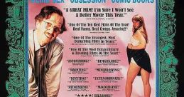 Poster for "Crumb" (1994), showcasing unique art style, reviews highlighting its dark humor and disturbing themes.