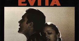 Madonna and Antonio Banderas in a dramatic scene from "Evita" (1996), capturing the essence of the iconic musical.