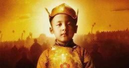 Young Dalai Lama in traditional attire, representing the journey of destiny and spirituality in "Kundun" (1997).