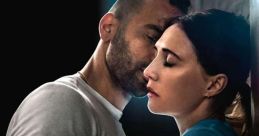 Film cover for "Instinct (2019)", showcasing intense emotional connection between two characters. Rated for mature audiences.