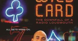 Promotional artwork for 'Wild Card: The Downfall of a Radio Loudmouth' on HBO Max, showcasing vibrant neon visuals.