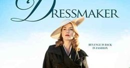 Kate Winslet in a stylish black dress with hat and gloves, symbolizing fashion and revenge in "The Dressmaker" (2015).