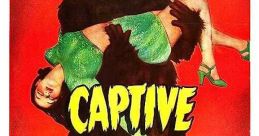 Vintage movie poster for "Captive Wild Woman" featuring a gorilla and a woman, highlighting classic horror themes.