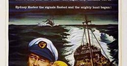 Classic movie poster for "The Sea Chase" featuring John Wayne and Lana Turner in an intense maritime chase scene.