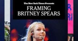Framing Britney Spears documentary poster featuring Britney on stage, highlighting her journey and iconic performances.